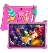 PRITOM Lanyard Kids Tablet 7 inch, 32GB Toddler Tablet Android 13 with WiFi, Dual Camera, Educati...