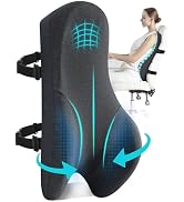 Teemour High Back Support Pillow for Office Chair, Fully Support Entire Back Cushion Pain Relief ...