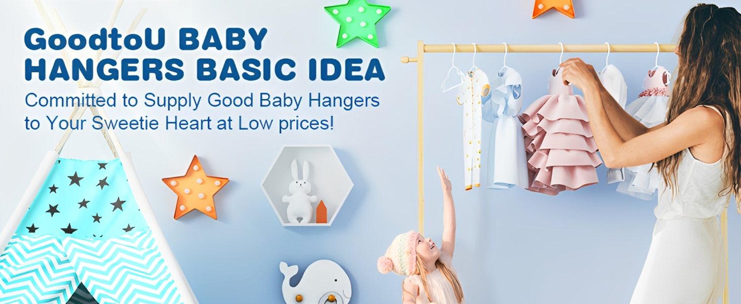 GoodtoU White Baby hangers for Your Newborn