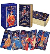 Wyspell Tarot Cards: Starlight Tarot Deck with Guide Book - Unique Tarot Card Deck for Beginners ...