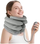 Voluart Inflatable Neck Stretcher Cervical Traction Device, Adjustable Neck Brace for Instant Nec...