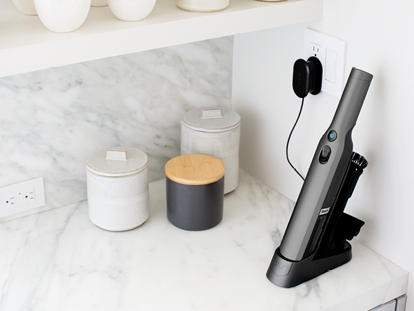 wandvac charging on countertop