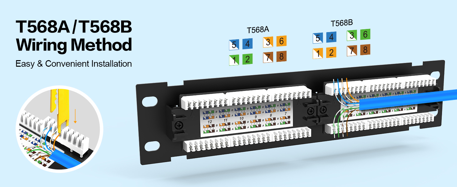 12port network patch panel
