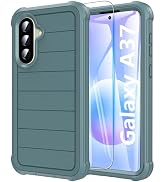 Hensinple for Samsung Galaxy A37 5G Phone Case with Screen Protector, Heavy Duty Military Shockpr...