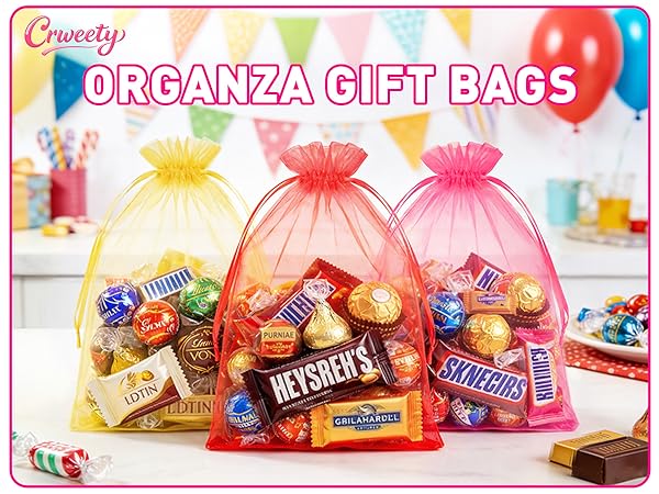 Crweety Organza Bags 8x12 Inches