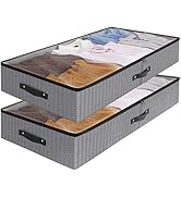 WiseLife Under Bed Storage Bins Containers