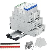 (8 Pcs) 24V Relay Din Rail; Miniature Power Relay; Silm; Signal Relay for PLC; 24VDC and 24VAC Bo...