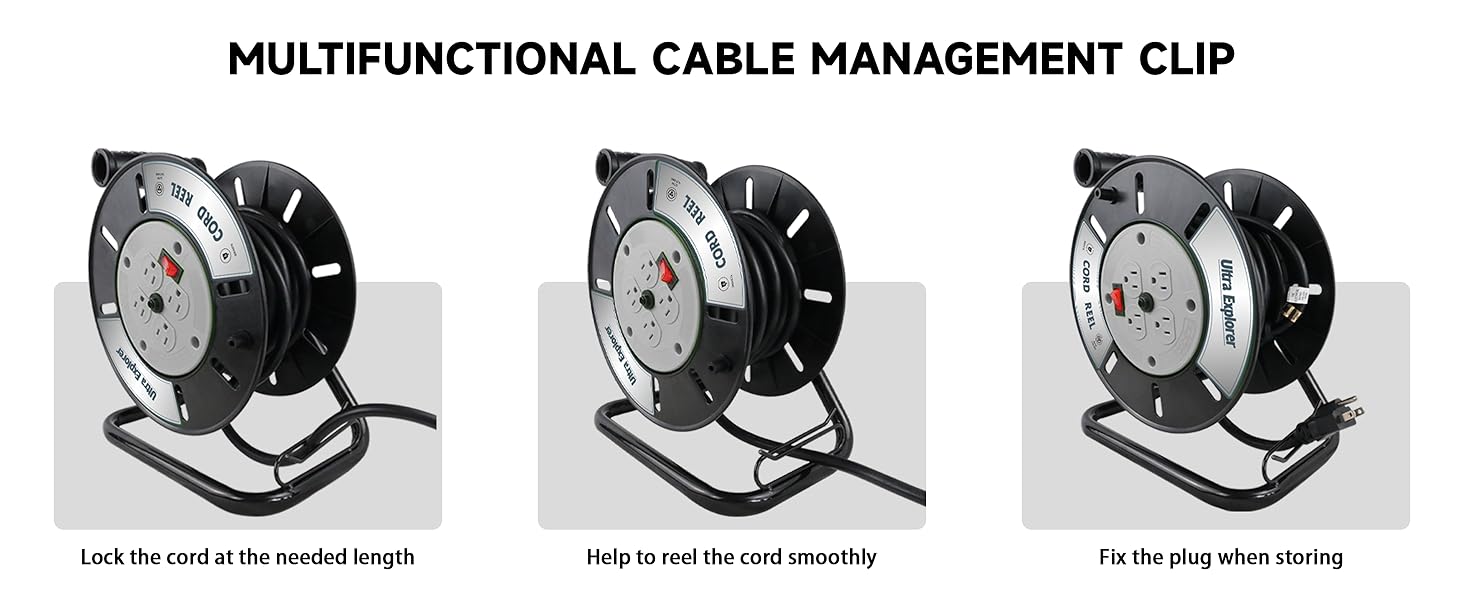 extension cord storage hand reel