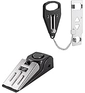 Door Stop Alarm and Portable Door Lock, Door Stopper Security for Home Travel Apartment with 120D...