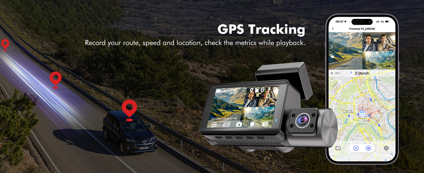 dash cam front and inside