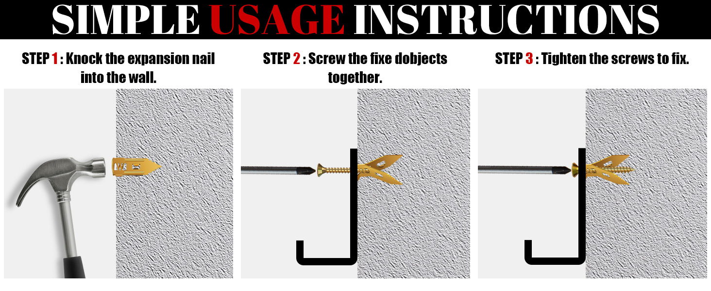 metal expansion bolt for drywall