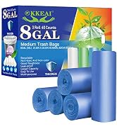 OKKEAI 8 Gallon Kitchen Trash Bags Blue Garbage Bags Thicker 0.98 MIL 30L Trash Can Bags Medium W...