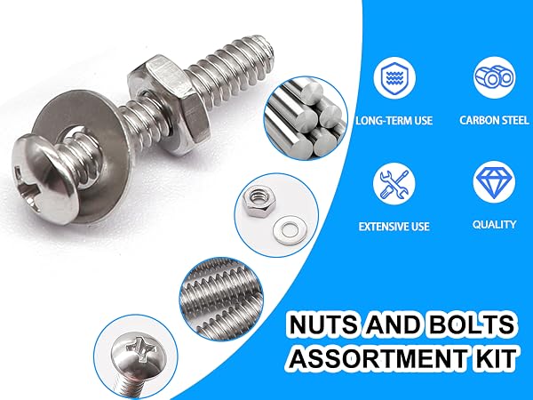 Stainless Steel Bolts and Nuts Kit