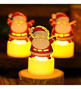 HAIDOLIANG 6PCS Christmas Candles (Santa Claus)