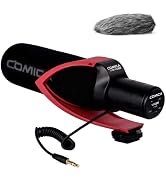 Comica CVM-V30 PRO Camera Microphone Electric Super-Cardioid Directional Condenser Shotgun Video ...
