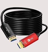 Twozoh 8K Fiber HDMI Cable 15FT, HDMI 2.1 Fiber Optic Cord High Speed Support 48Gbps 8K@60Hz 4K@1...