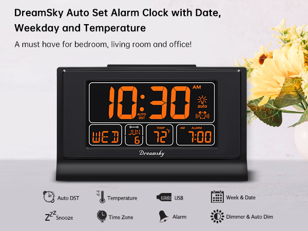 alarm clocks for bedrooms