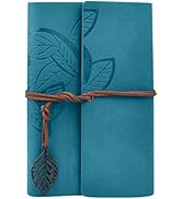 SAYEEC Leather Writing Journal Notebook, Refillable Travel Journal Blank Diary Planner, 160 Pages...