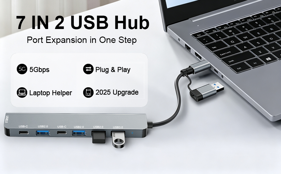 USB C Hub USB Hub 3.0 for Laptop