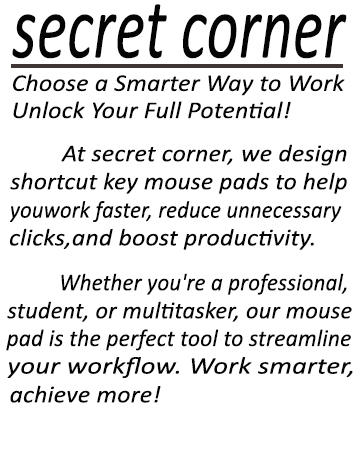 secret corner mouse pad