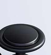Veise 15 Pack 1-1/4 Inch Matte Black Solid Zinc Alloy Euro Style Cabinet Knobs, Single Hole Round...