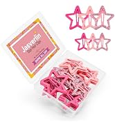 JASVERLIN 36 Pcs Star Snap Hair Clips, Y2k Colorful Cute Barrettes for Women Girls, Thick Fine No...