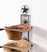 Metal Star Cowboy Hat Holder Wall for 4 Hats