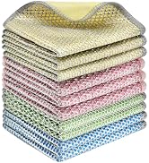 Wire Cleaning rags 10Pcs,Multipurpose Wet and Dry No Scratch steel wool scrubber dishwashing Rag ...