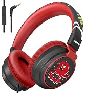 MIDOLA Kids Headphones Volume Limited 85/110dB for Over-Ear Foldable Sound Protection Headset wit...