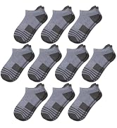 Comfoex 10 Pairs Boys Socks Ankle Athletic Socks For Boys 4-7 7-10 10-12 Years Old With Cushioned...