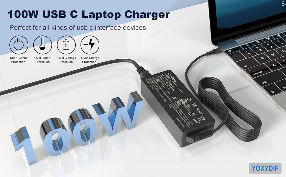 100W USB C Laptop Charger