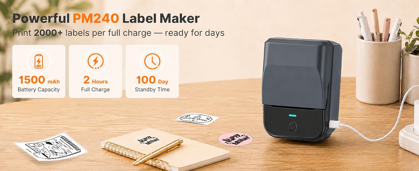 label maker machine with tape label printer thermal printer sticker printer thermal label printer