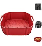 Silicone Air Fryer Liners for Chefman 6QT,Reusable Silicone for Air Fryer Basket,8.5 Inch Air Fry...