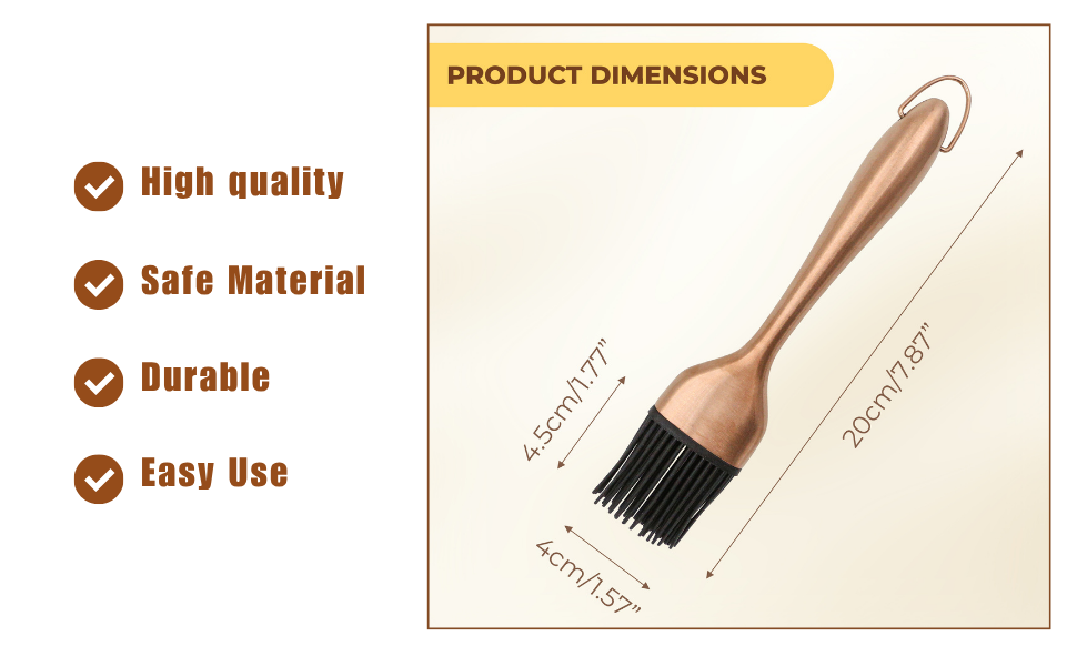 2 Pcs Back Up Silicone Brush Heads & 2 Pcs Grill Basting Brush