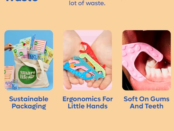 sustainable dental floss picks, floss picks, zero waste floss picks, plastic free
