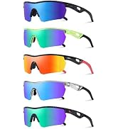Vcarsian Polarized Kids Sunglasses Youth Baseball Softball Cycling Sports Sun Glasses for Boys Gi...