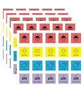 YEWROXY Medication Instruction Stickers, 200 Pcs 3/4 Inch Morning Noon Evening Bedtime Medicine R...