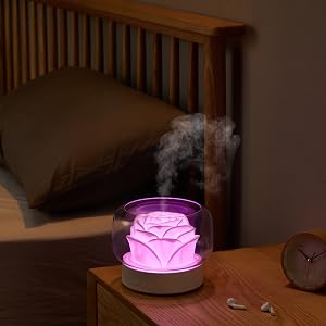 Diffusers for Essential Oils Large Room, SEVEYEE 500mL Oil Diffuser Cute Humidifiers for Bedroom