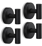 Black Towel Hook Shower Suction Hook Towel Hanger for Bathroom Hanging Coat Hook Robe Hook Remova...