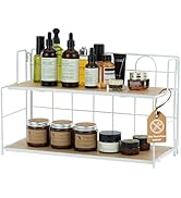 Edergoo Bathroom Counter Organizer 10s Tool-Free Install, 2 Tier Bathroom Organizers and Storage,...