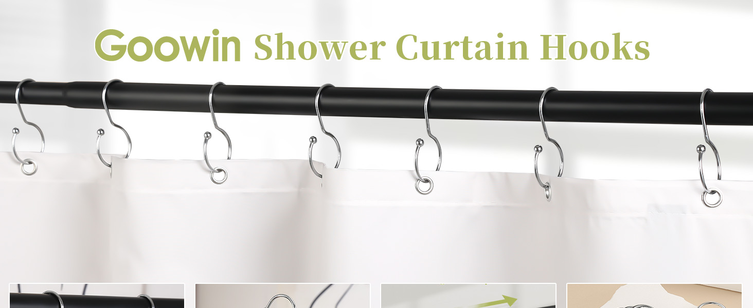 shower curtain hooks