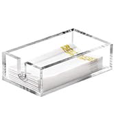 Acrylic Napkin Holder, Clear Modern Design Guest Towel Holder Tray for Bathroom, Acrylic Hand Tow...