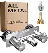 Terapaton All Metal RV Interior/Exterior Shower Faucet - Metal Camper Shower Faucet Replacement, ...