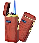ZOIPPDMS Electronic Lighter, USB Rechargeable Lighter, Smart Fingerprint Ignition Flameless Windp...