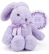 Microwaveable Lavender Bunny Plush, Heated & Lightly Weighted Stuffed Animal Plush Toy, Faux Rabb...