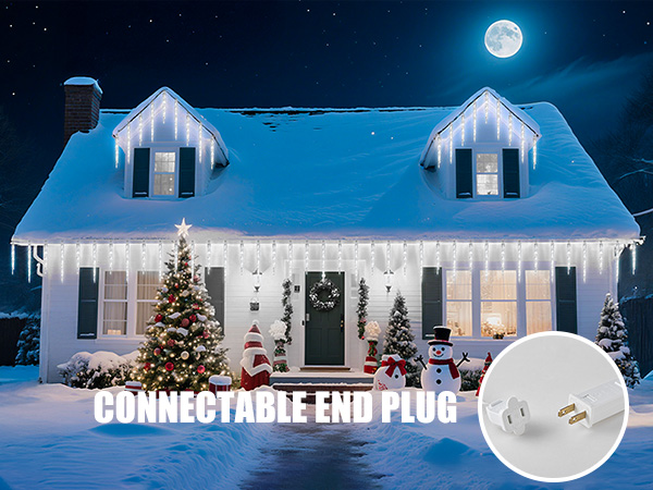 Connectable Icicle String Lights