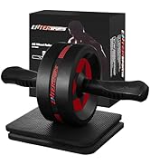 EnterSports Ab Roller Wheel for Abs Workout - Abdominal Exercise Equipment with 2 Knee Pads for H...