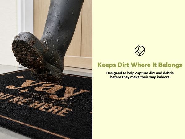 Funny Welcome Large Front Door Mat Outdoor Entrance