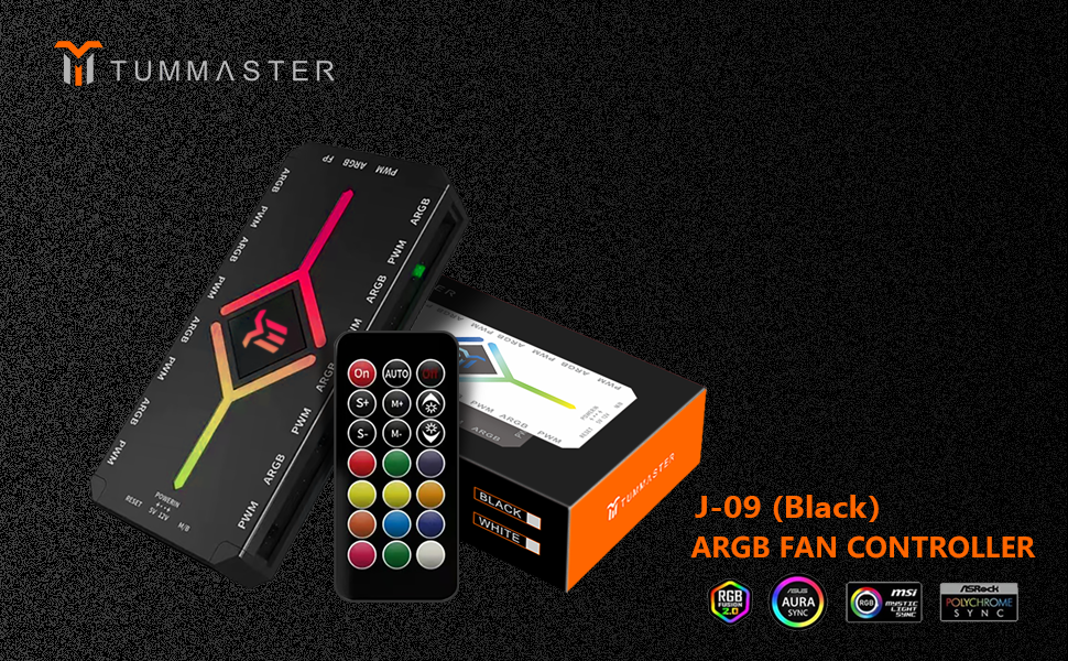 J-09(Black) ARGB Fan Controller