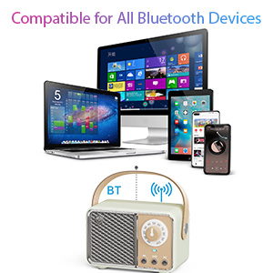 Compatible for all bluetooth devices
